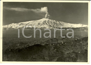 Cartolina originale da collezione 1948 TAORMINA ME L Etna Cartolina postale FG VG 1
