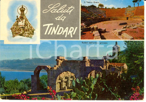 Cartolina originale da collezione 1976 TINDARI ME Vedutine della cittÃ  Cartolina postale FG VG 1