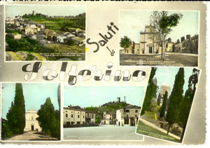 Cartolina originale da collezione 1959 SOLFERINO (MN) Vedutine della cittÃ  *Cartolina FG VG 1