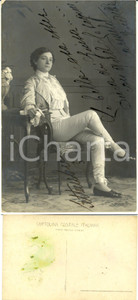 Cartolina originale da collezione 1913 OPERETTA Cantante Carmela REVELLI interpreta Duca di GUISA * AUTOGRAFO 1