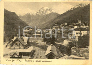 Cartolina originale da collezione 1948 CERES TO Stazione e scorcio panoramico Cartolina FG VG 1