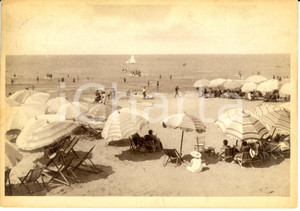 Cartolina originale da collezione 1941 MARINA DI PIETRASANTA LU Veduta spiaggia ANIMATA FG VG 1
