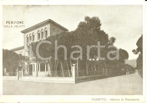 Cartolina originale da collezione 1940 PIETRASANTA LU Frazione FIUMETTO Pensione VILLA SELECT FG VG 1