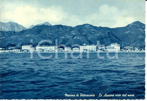 Cartolina originale da collezione 1956 MARINA DI PIETRASANTA LU Alpi APUANE viste dal mare FG VG 1