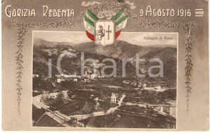 Cartolina originale da collezione 1940 ca CANALE D ISONZO SLOVENIA Frazione PLAVA Panoramica Cartolina FG NV 1