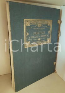 Libro, pubblicazione d'epoca 1910 ca Orlando GROSSO Portali e palazzi di GENOVA *Ed. BESTETTI & TUMMINELLI 1