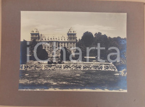 Fotografia d epoca originale 1940 ca TORINO Castello del VALENTINO Facciata sul Po Foto ed. Guido COMETTO 1