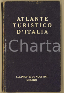 Libro, pubblicazione d epoca 1950 ca DE AGOSTINI Atlante tutistico Omaggio Società ITALOAMERICANA PETROLIO 1