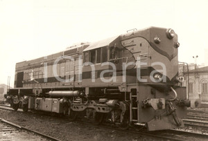 Fotografia d'epoca originale 1970 ca ESPANA Locomotiva CL-12 ferma sui binari *Fotografia 1