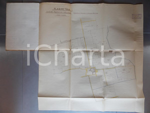 Documento originale, autentico 1930 CODOGNO (LO) Consegna podere MAIOCCA GRANDE a Italo GRIGNANI con mappa 1