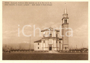 Cartolina originale da collezione 1935 RIESE PIO X (TV) Santuario MADONNA DELLE CENDROLE Monte Grappa *Cartolina 1