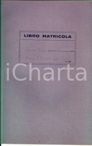 Documento originale, autentico 1958 MILANO Piazza SAN BABILA Libro matricola AMORE FILM casa cinematografica 1
