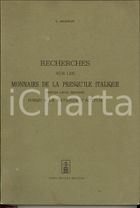 Libro, pubblicazione d epoca 1870 SAMBON Recherche sur les monnaies   Ristampa anastatica FORNI RARO 1