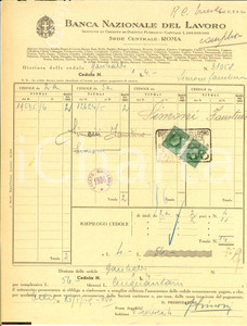 Documento originale, autentico 1936 BNL TRIESTE Azioni Soc. GARIBALDI Faustino SIMONI 1