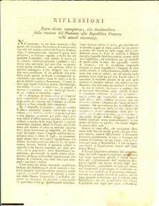 Documento originale, autentico 1796 TORINO Pietro RICCATI Piemonte nella Rep. Francese 1