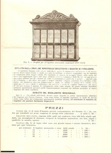 Materiale pubblicitario d’epoca 1927 ROMA Schedari anagrafici Aristide STADERINI 1