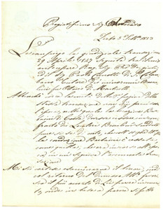 Documento originale, autentico 1853 ZERBO (PV) Avv. Carlo ARRIGONI su locazione pro minorenni BACCALINI 1