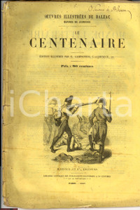 Libro, pubblicazione d'epoca 1858 PARIS H. BALZAC Le Centenaire ill. E. LAMPSONIUS 1