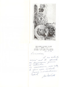 Autografo originale 1978 TRIESTE Autografo IDA DE VECCHI Caduti R.S.I. 1