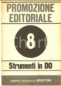 Oggetto da collezione cartaceo 1965 Casa editrice ARISTON Strumenti in DO Promozione editoriale 1