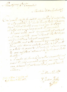 Documento originale, autentico 1817 MANTOVA Difficile vendita del livello della vedova GRIZZI *Girolamo GROSSI 1