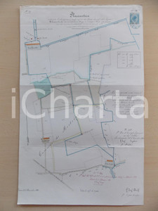 Mappa, planimetria storica 1868 PADOVA Planimetria terreni di Emilio HELMANN per risaia *Disegnata A MANO 1 Mappa, planimetria storica 1868 PADOVA Planimetria terreni di Emilio HELMANN per risaia *Disegnata A MANO 1