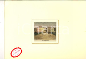 Stampa, bozzetto originale 1900 SAVONA Via PALEOCAPA Stampa antica LE CENTO CITTA  D ITALIA 30x21 cm 1