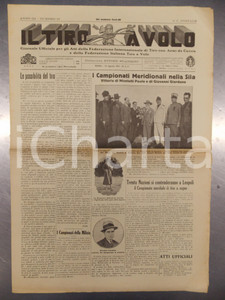 Giornale, rivista storica 1931 IL TIRO A VOLO Paolo NICOLETTI Giovanni GIORDANO vincono Campionati in SILA 1