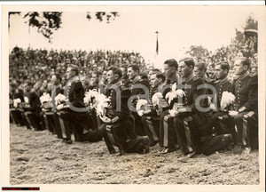 Fotografia d'epoca originale 1938 Ecole Militaire Saint-Cyr - LA TRIOMPHE *Cadetti 1