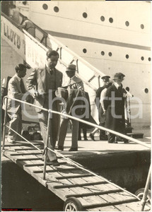 Fotografia d epoca originale 1937 VENEZIA Nawab Hamidullah KHAN moving to London Fotografia 1