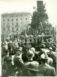 Fotografia d epoca originale 1938 MILANO Commemorazione Cinque Giornate P. VITTORIA Fotografia 1
