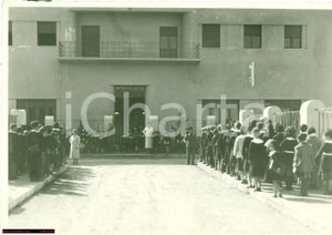 Fotografia d'epoca originale 1940 ca VILLAGGIO LUIGI RAZZA (LIBIA) Feste scolastiche 1