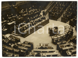 Fotografia d'epoca originale 1939 ROMA Galeazzo CIANO parla alla Camera dei Fasci e delle Corporazioni *FOTO 1
