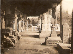 Fotografia d'epoca originale 1931 AQUILEIA (UD) Galleria a pianterreno del MUSEO 1