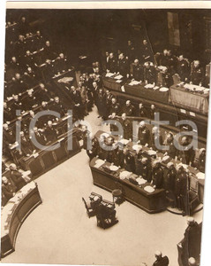 Fotografia d'epoca originale 1936 ROMA Senato ratifica proclamazione dell'IMPERO *Fotografia 1