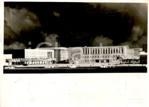 Fotografia d'epoca originale 1937 LIVORNO Fotografia plastico nuovo Palazzo Governo 1