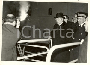 Fotografia d'epoca originale 1939 NAPOLI Arrivo Joseph Dennis DOUGHERTY per Conclave 1
