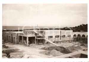 Fotografia d epoca originale 1939 ELATRUM LIBIA Costruzione alloggi insegnanti villaggio musulmano FOTO 1