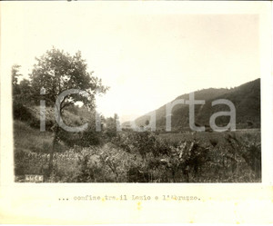 Fotografia d'epoca originale 1930 ca LAZIO Le foreste al confine tra LAZIO e ABRUZZO 1