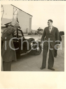 Fotografia d'epoca originale 1939 OSTIA Duca AOSTA sbarca da A.O.I. con ALA LITTORIA 1