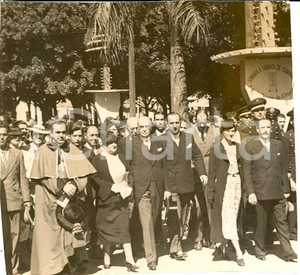 Fotografia d'epoca originale 1937 SAN PAOLO *CARDOSO MELLO NETO inaugura esposizione 1