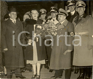Fotografia d'epoca originale 1938 BERLIN Ministro sudafricano Oswald PIROW in visita 1