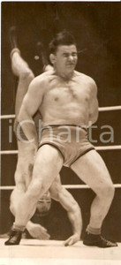 Fotografia d'epoca originale 1938 MILANO Wrestling Joe SAVOLDI contro Pierre DEGLANE 1