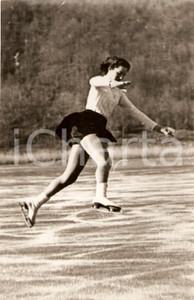 Fotografia d'epoca originale 1939 MILANO Littoriali del ghiaccio Anna Maria CELOTTI 1