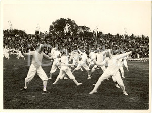 Fotografia d'epoca originale 1937 ROMA Campionato di scherma BALILLA Foro MUSSOLINI 1