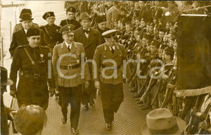 Fotografia d'epoca originale 1936 GENOVA Giornalisti tedeschi sbarcano a PONTE DEI MILLE *Fotografia 1