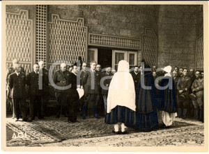 Fotografia d epoca originale 1937 ADDIS ABEBA ETIOPIA AOI Rodolfo GRAZIANI con notabili Chiesa copta FOTO 1