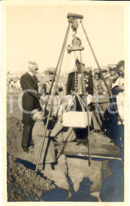 Fotografia d epoca originale 1928 BENGASI Posa della prima pietra della Cattedrale 1