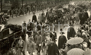 Fotografia d epoca originale 1928 TRIPOLI Le onoranze funebri degli Ufficiali Caduti 1