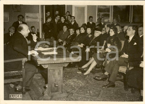 Fotografia d epoca originale 1938 ROMA Conferenza Giulio GIGLIOLI SocietÃ  DANTE ALIGHIERI Maria di SAVOIA 1